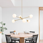 Load image into Gallery viewer, Brina 6-Light Glass Metal Frame Chandelier - Perfect Lighting
