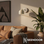 Load image into Gallery viewer, Metio Dual Cylinder Industrial Modern Wall Sconce for Living &amp; Powder Room
