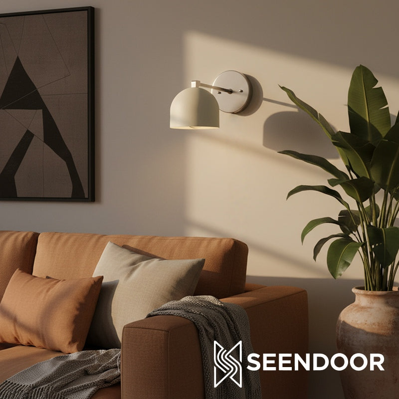 Metio Dual Cylinder Industrial Modern Wall Sconce for Living & Powder Room