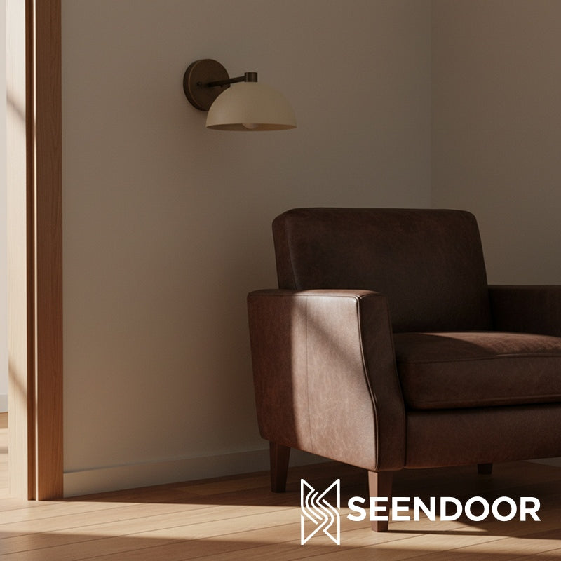 Metio Dual Cylinder Industrial Modern Wall Sconce for Living & Powder Room