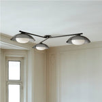 Load image into Gallery viewer, Elorina 3-Light Flush Mount Glass/Metal Ceiling Light - A Stylish Fixture for Modern Spaces
