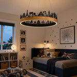 Cargar imagen en el visor de la Galería, Nordic Skyline Pendant Light