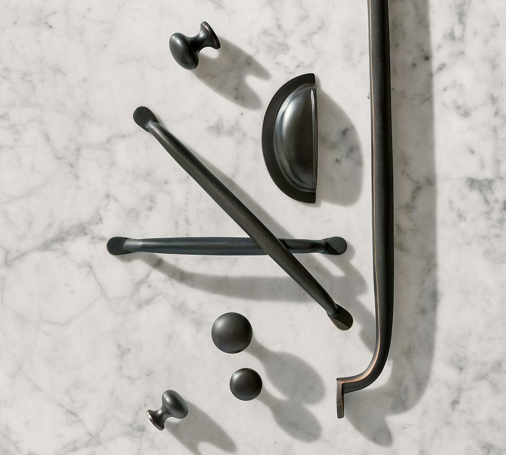Classic Bin Pull - Cabinet Pull Handle Brass Antique Style