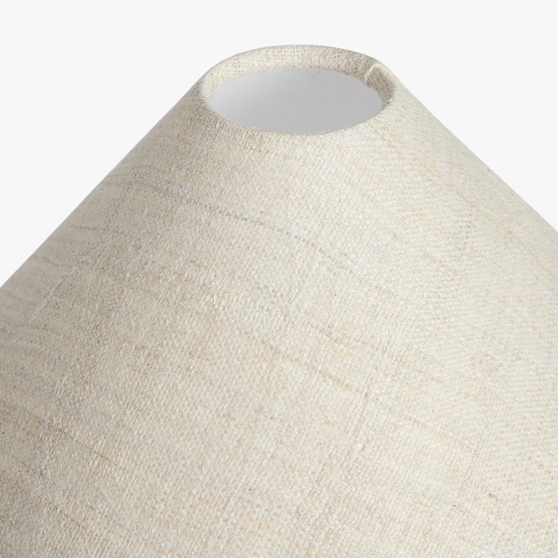 Cordove lampa podłogowa Arc – nowoczesne organiczne drewno lite i tkanina do salonów