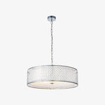 Afbeelding laden in galerijweergave, Liorin Geometrische Hanglamp – Moderne Sierlijke Metalen en Stoffen Kap Hanglamp voor Interieurs