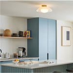 Load image into Gallery viewer, Elorina Flush Mount Glass/Metal Ceiling Light - A Stylish Fixture for Modern Spaces
