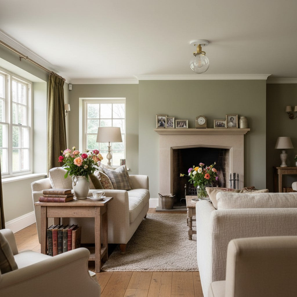 Glorica Glass Minimalist Globe Ceiling Fixture for Bedroom & Office