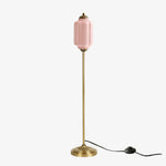 Bild in die Galerieansicht laden, Eloise Strukturierte Glas-Kürbis-inspirierte Stehlampe - Organische Kunstfertigkeit und Retro-Stil für Wohnzimmer