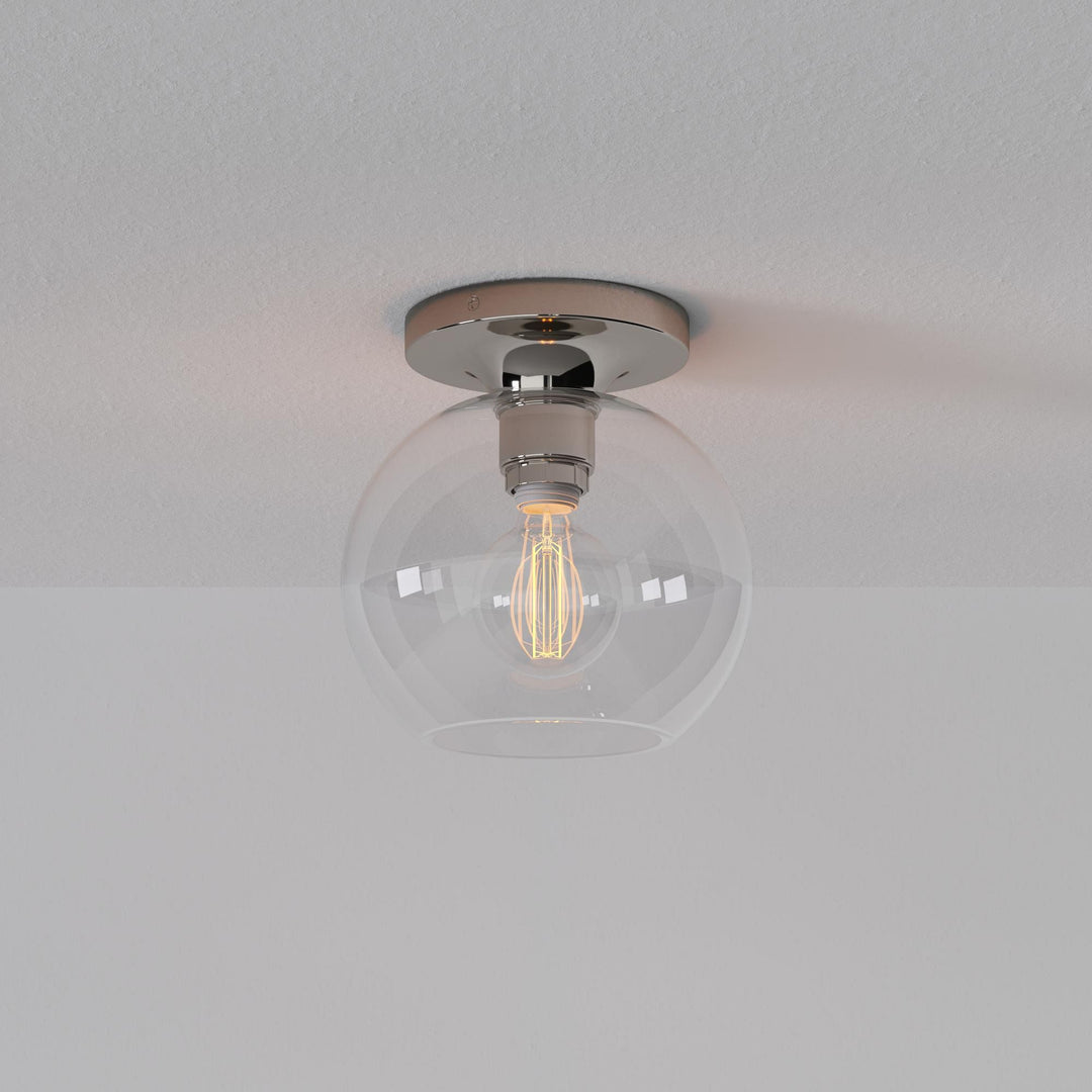 Selvion Modern Globe Pendant Light - Damp-Rated Bathroom Lighting - Luxe Glass Shade