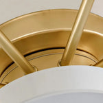 Carica l'immagine nella visualizzazione Galleria, Close-up of the gold frame and shade connection