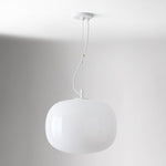 Load image into Gallery viewer, Lumivelle Minimalist Glass Pendant – Adjustable Height Dimmable Design
