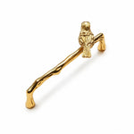 Carica l'immagine nella visualizzazione Galleria, Bird brass cabinet handle with 5.0 in c-c / 12.8 cm c-c mounting