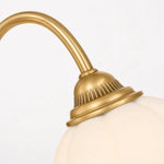 Cargar imagen en el visor de la Galería, Close-up of brass arm and glass shade connection