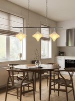 Load image into Gallery viewer, Art Deco Star Linear Pendant Light - Elegant Lighting for Kitchen Island  - Astris Cassiopeia
