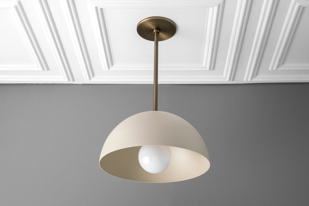 Metio Dome Pendant – Modern Metal Dome Lamp for Living Room & Bedroom