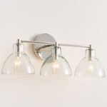 Load image into Gallery viewer, Glavira Recycled Glass Double Sconce - Indoor Brass Wall Lighting
