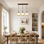 Cargar imagen en el visor de la Galería, Linear pendant installed above a 6-seat dining table