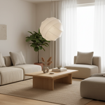 Carica l'immagine nella visualizzazione Galleria, Lampada a Sospensione a Sfera in Seta Wabi Sabi Japandi