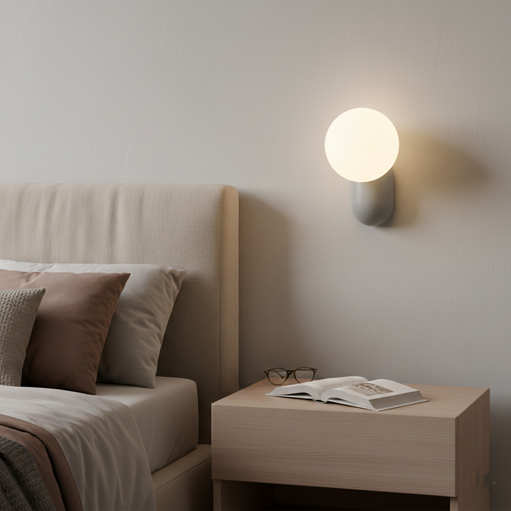 Luz de Pared de Orbe de Vidrio Nórdico Luma