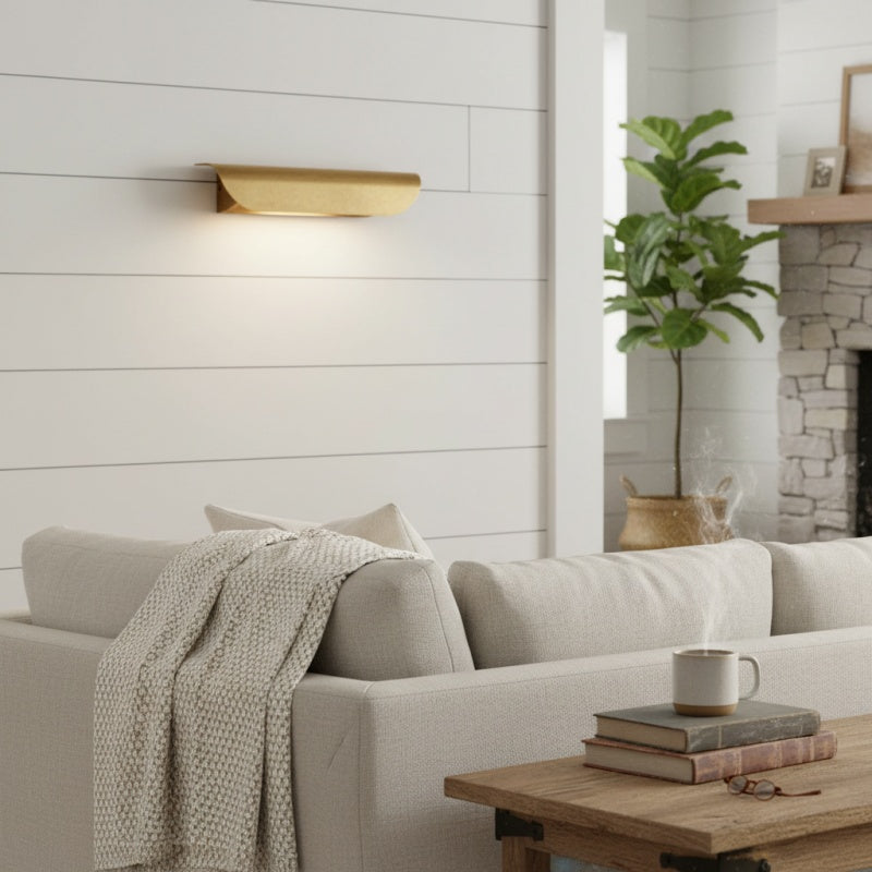 Applique da parete moderna in metallo Hidra – Applique minimalista a luce diretta verso il basso per case moderne