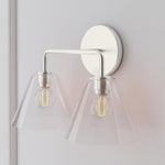 Load image into Gallery viewer, Conica Cone Wall Sconce - 1, 2, 3-Light Modern Glass Lighting
