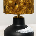 Load image into Gallery viewer, Handcrafted Speckled Fabric Shade Ceramic Table Lamp