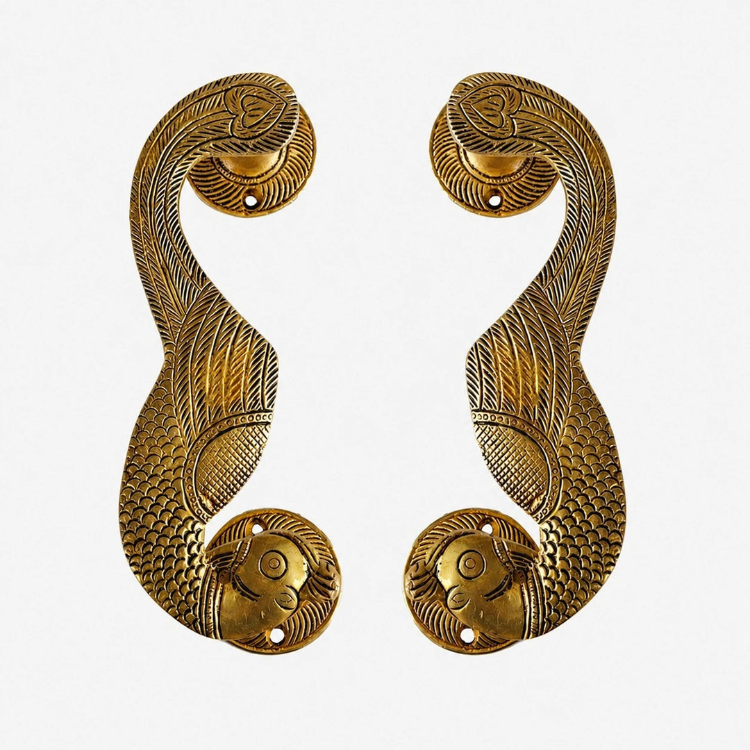 Handcrafted Brass Animal Door Handles 24