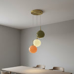 Load image into Gallery viewer, Coloria Opal Glass Pendant – Minimalist Light for Hallway &amp; Kitchen

