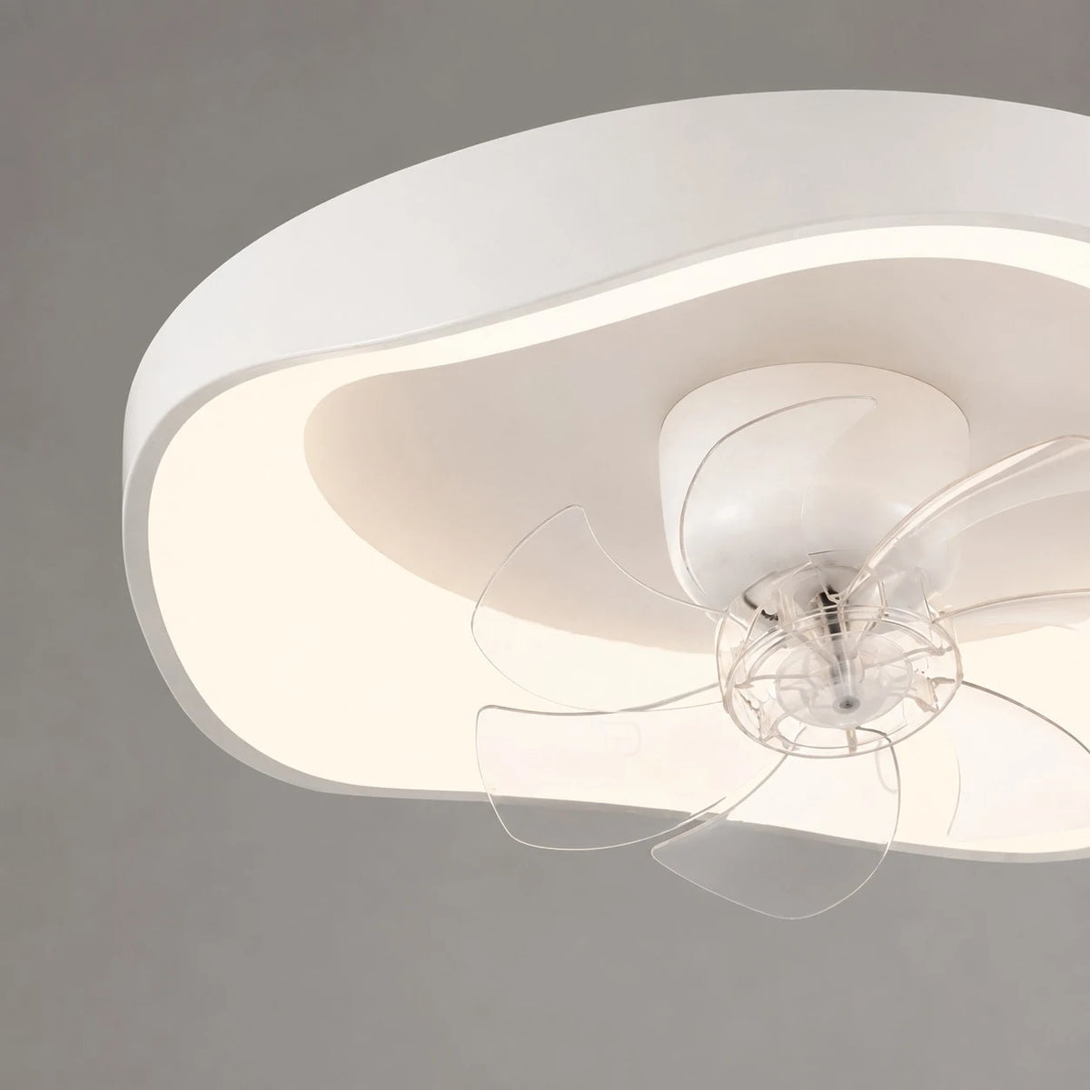 Side-lit white ceiling fan light product view