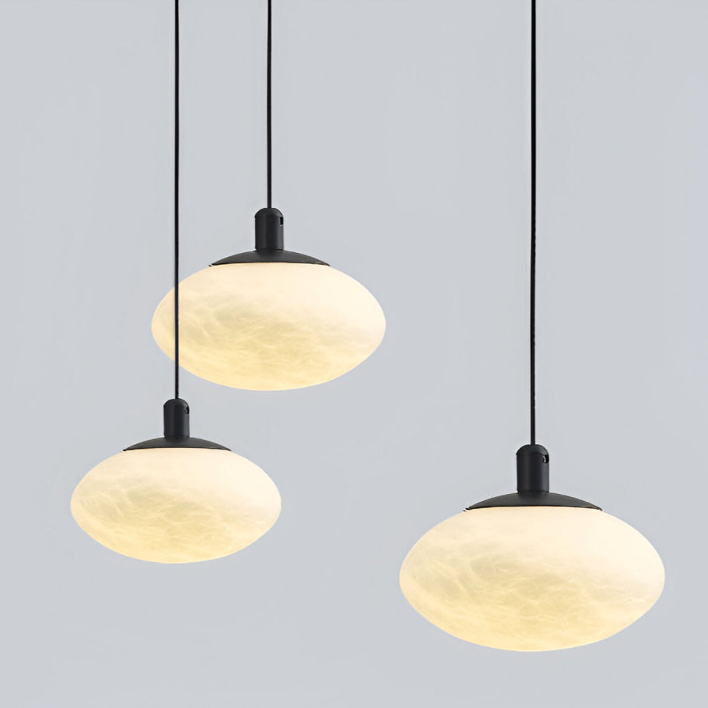 Alabaster Mini Marmor Pilz Pendelleuchte