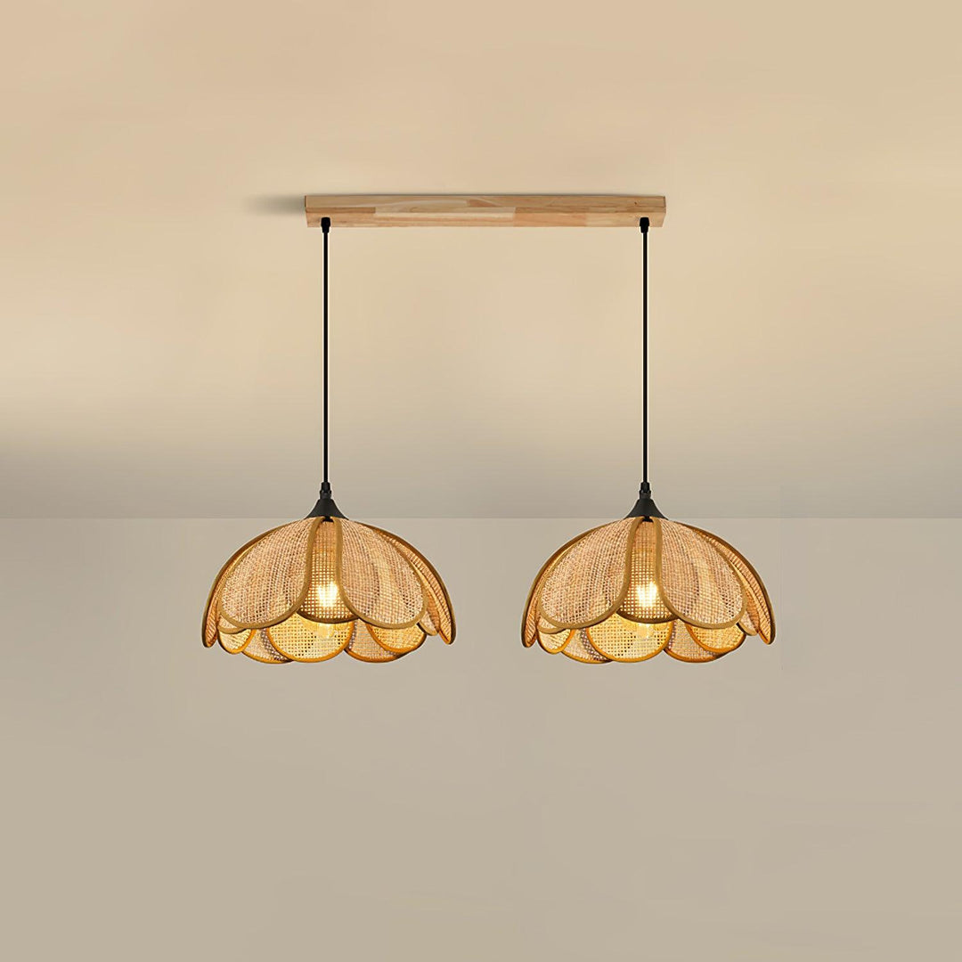 Bloom Rattan Pendelleuchte