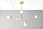 Load image into Gallery viewer, Mobilux Line 5 Light Chandelier - Modern Ceiling Hanging Lamp for Dining Room
