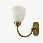 Load image into Gallery viewer, Mild Velin Wall Lamp – Brass and Frosted Glass Wall Sconce for Bedroom and Living Room