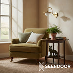 Load image into Gallery viewer, Curva Frosted Glass Globe Wall Sconce for Hallway &amp; Entryway
