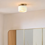 Load image into Gallery viewer, Cerova Modern Porcelain Flush Mount Ceiling Light– Elegant Ivory Shade
