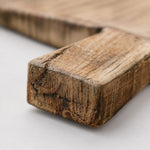 Carica l'immagine nella visualizzazione Galleria, Close detail of distressed wooden serving tray handle