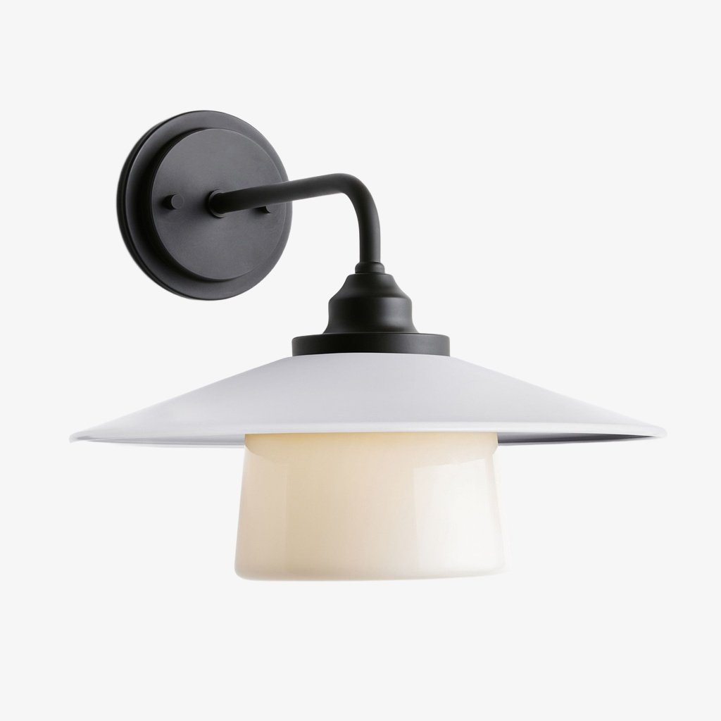 Cordax wandlamp geïnspireerd op gereedschap - metaal en glas voor binnen- en buitendecoratie