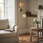 Load image into Gallery viewer, Coloria Opal Glass Floor Lamp – Minimalist Light for Living &amp; Bedroom
