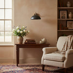 Load image into Gallery viewer, Curva Metal  Industrial Wall Sconce - Curved Brass Arm - Hammered Dome Light Fixture
