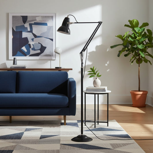 Modryx Classic Verstellbare Stehleuchte mit Feinen Linien – Modernes Funktionales Design für den Innenbereich