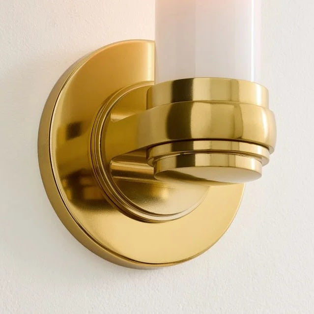 Roven Modern Wall Sconce Inspired with Glass Cylinder Shade - Versatile Accent For Living Room