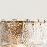 Afbeelding laden in galerijweergave, Lumvey gelaagde glazen wandlamp — Art Deco wandlamp voor badkamer en hal