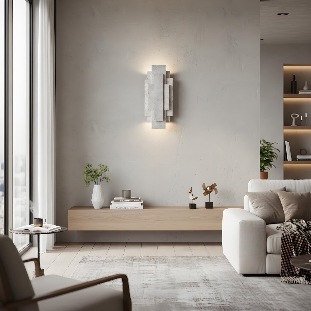 Kelsar Rechthoekige Wandlamp - Goud- en Zilverafwerkingen voor Woonkamer of Slaapkamer