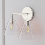 Load image into Gallery viewer, Conica Cone Wall Sconce - 1, 2, 3-Light Modern Glass Lighting
