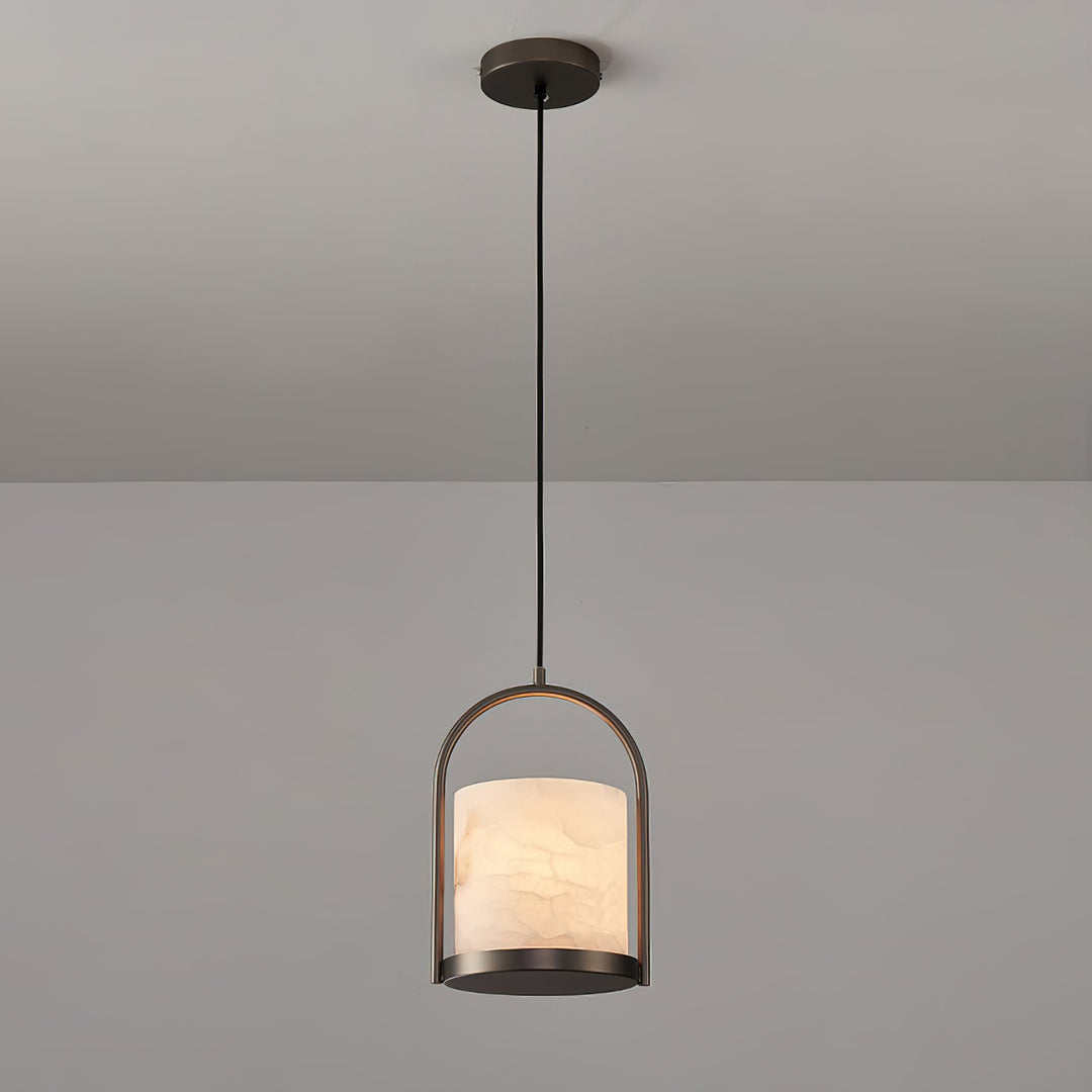 Lampa wisząca Cortland z alabastru