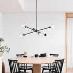Load image into Gallery viewer, Brina 6-Light Glass Metal Frame Chandelier - Perfect Lighting

