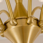 Afbeelding laden in galerijweergave, Brushed gold central body and arm connection detail