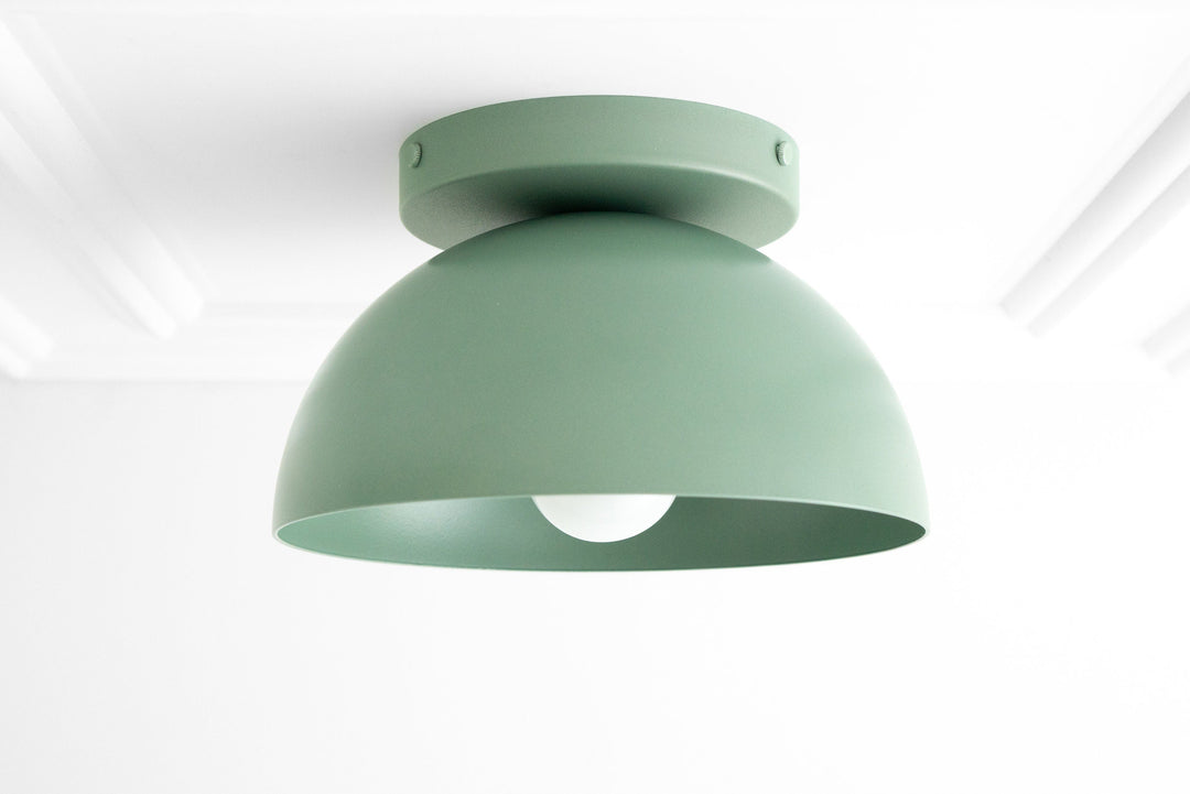 Metio Multi-Color Dome Flush Mount Ceiling Light Contemporary for Dining Area & Entry