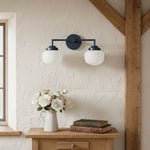 Load image into Gallery viewer, Opalume Glass Vanity Light - Vintage Inspired Bathroom Wall Lighting
