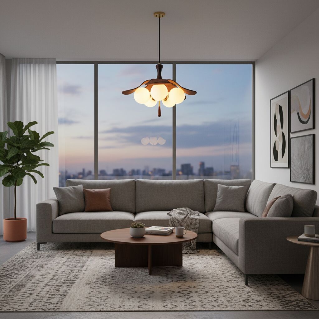 Orrise Serie Sculpturale Globe Cluster Hanglamp - Metaal en Glas Hanglamp